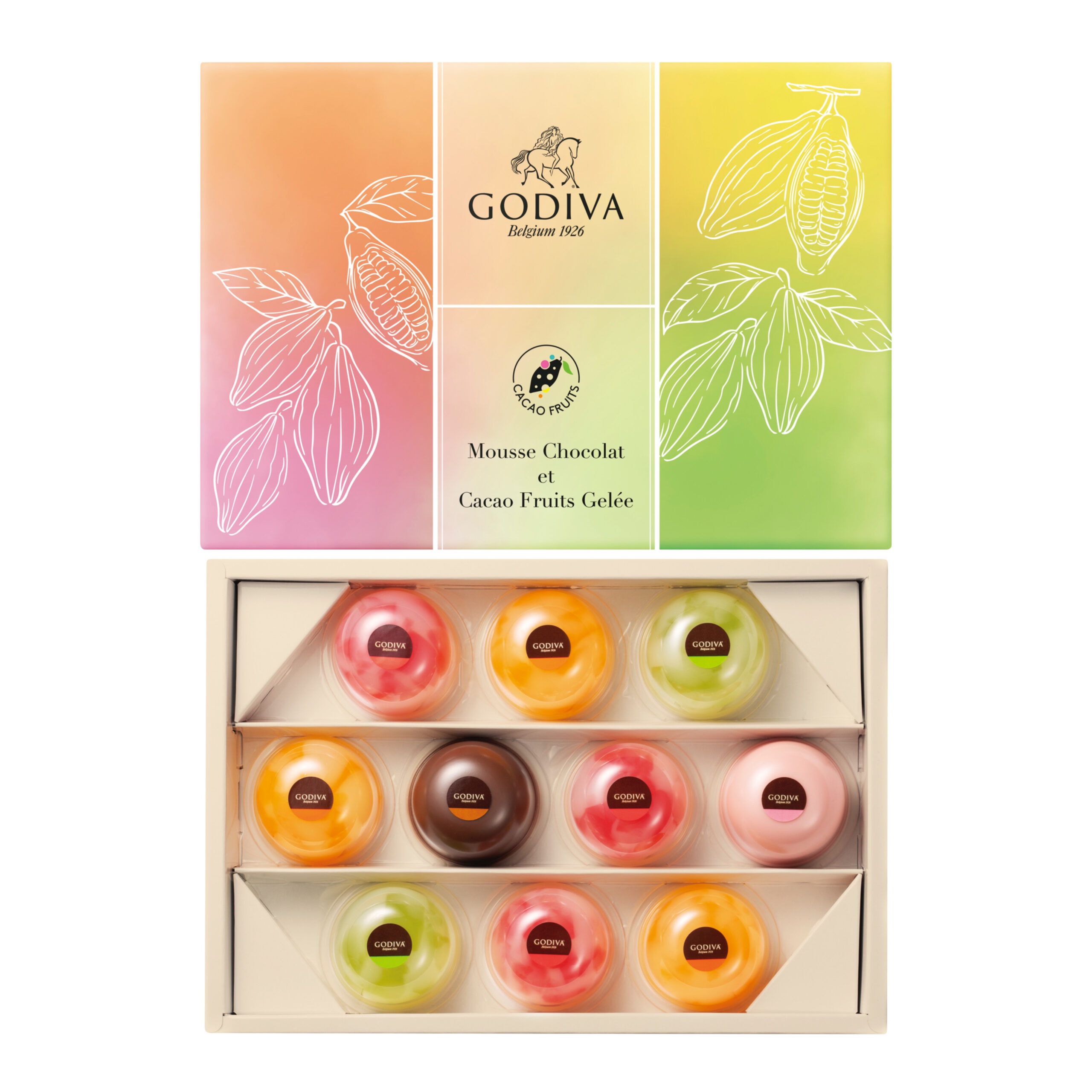 ムースショコラ エ カカオフルーツジュレ🍊🍫