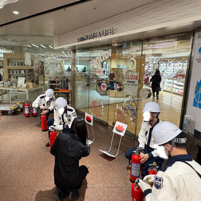 さんちか防火防災訓練🪖🧯