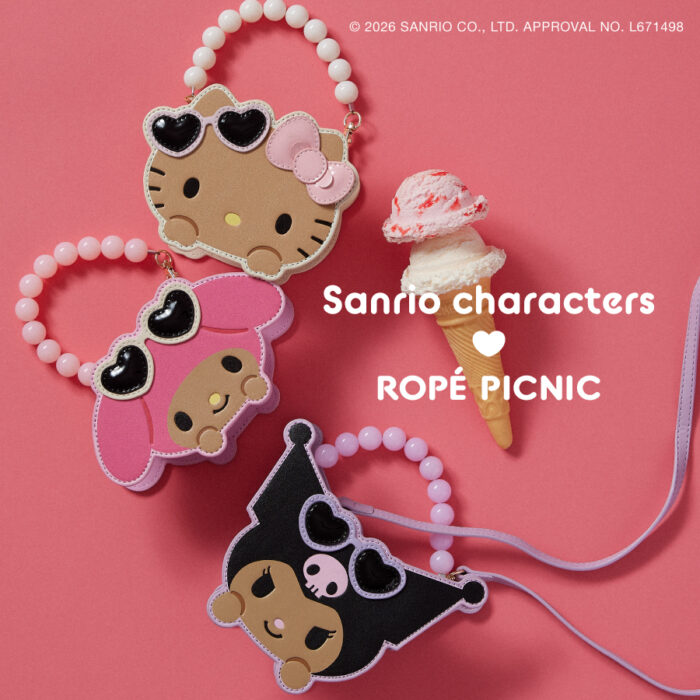 サンリオキャラクターズ×ROPÉ PICNIC コラボレーションアイテムが登場🏖️