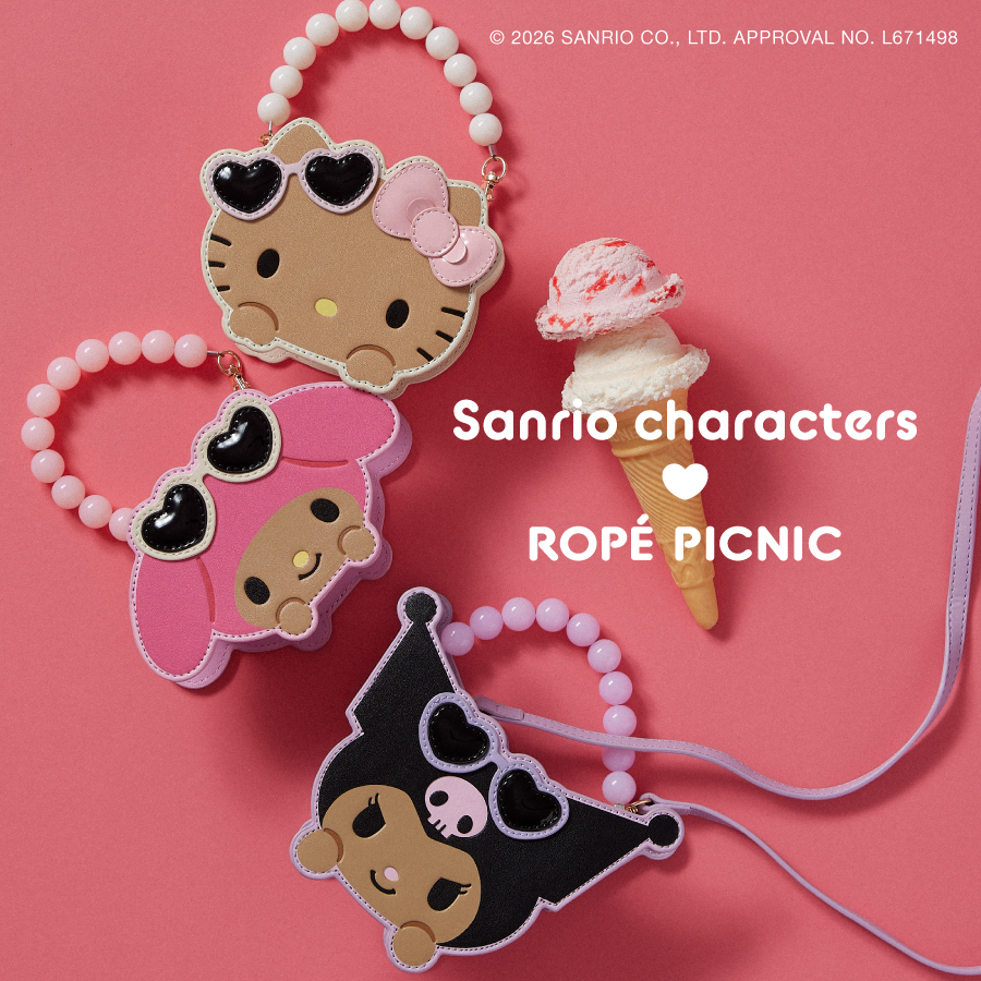 サンリオキャラクターズ×ROPÉ PICNIC コラボレーションアイテムが登場🏖️